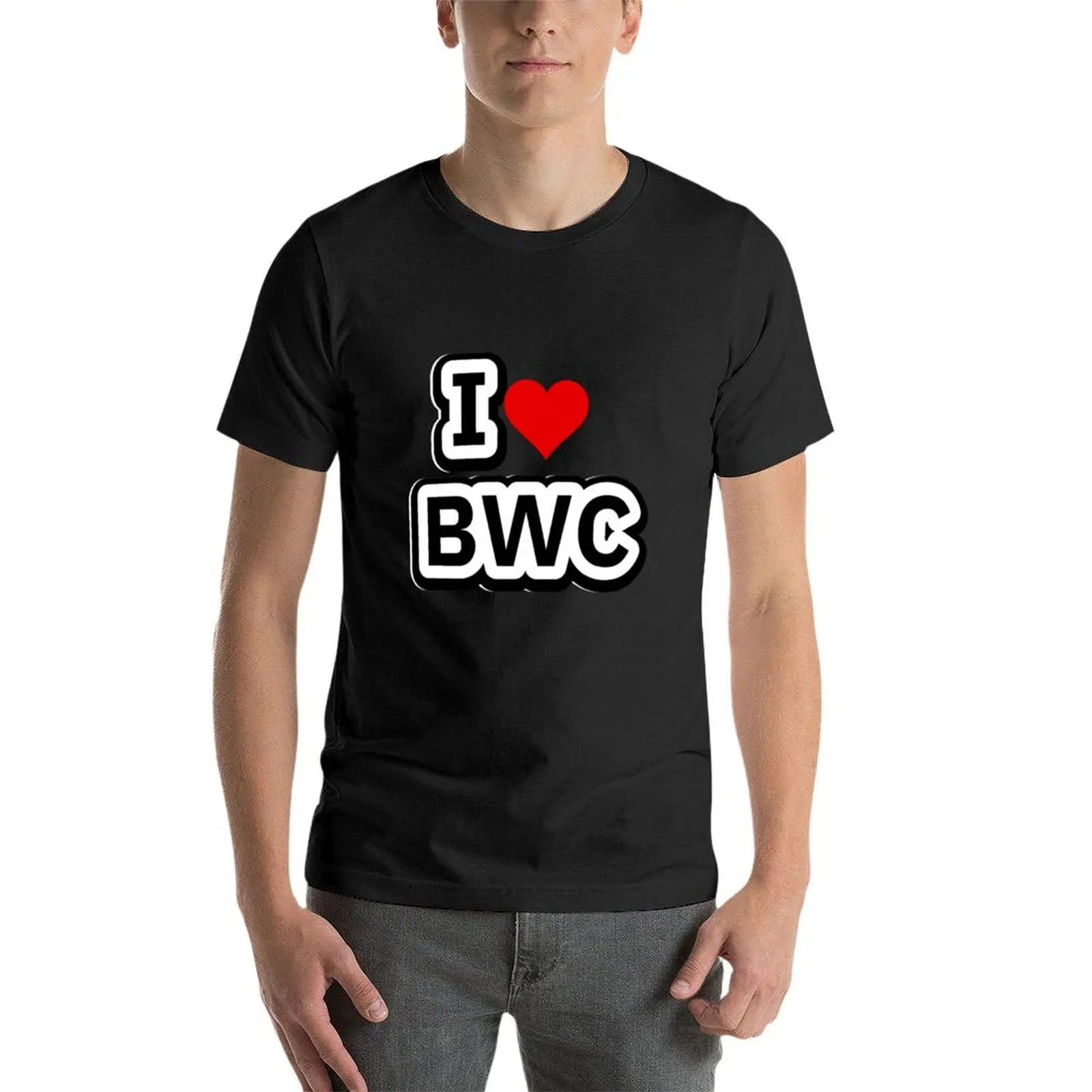 Футболка с надписью I Love BWC для мальчиков животным принтом новая коллекция