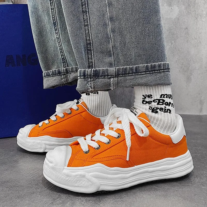 

Mens Vulcanized Shoes Canvas Breathable Shell Head Fashion Casual Sneakers Black Large Size Mens Gym Shoes Summer Men Shoes