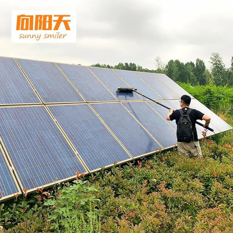 

sunny smiler good sale Photovoltaic System Robot Solar Panel Cleaning with cleaning Roller Brush