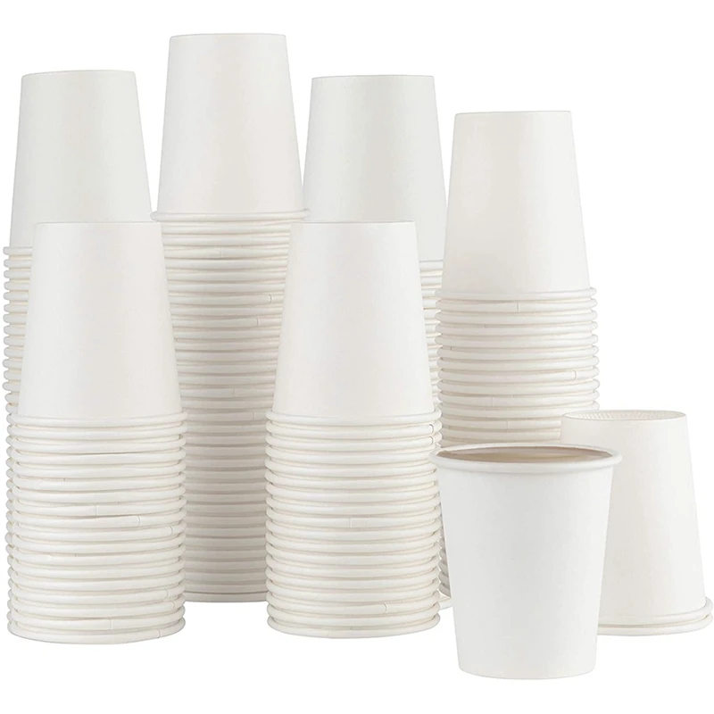 

Paper Cups, Small Disposable Bathroom, Espresso, Mouthwash Cups Dispenser, Disposable Cups, Coffee Cup (200 Pack) 5 Oz
