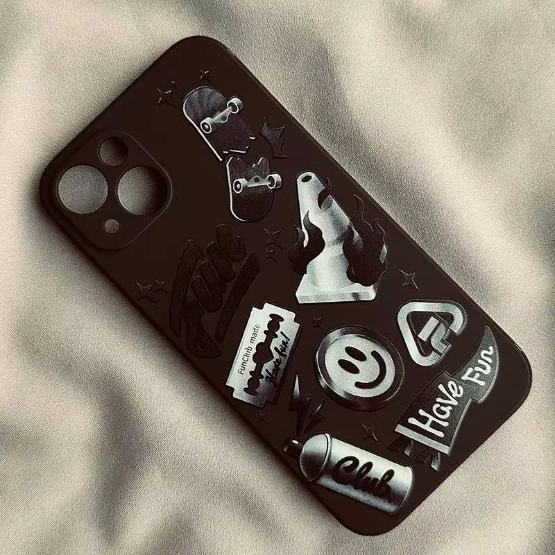 Чехол для Телефона iPhone 16 Pro Max 7 8 Plus SE2 X XR XS 15 14 13 12 11 мягкий чехол с рисунком