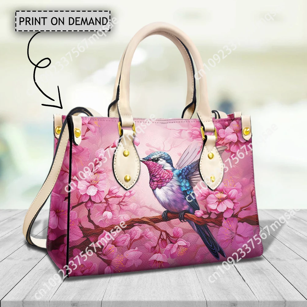 Колибри Подсолнух Женские сумки Повседневные на плечо с верхней ручкой