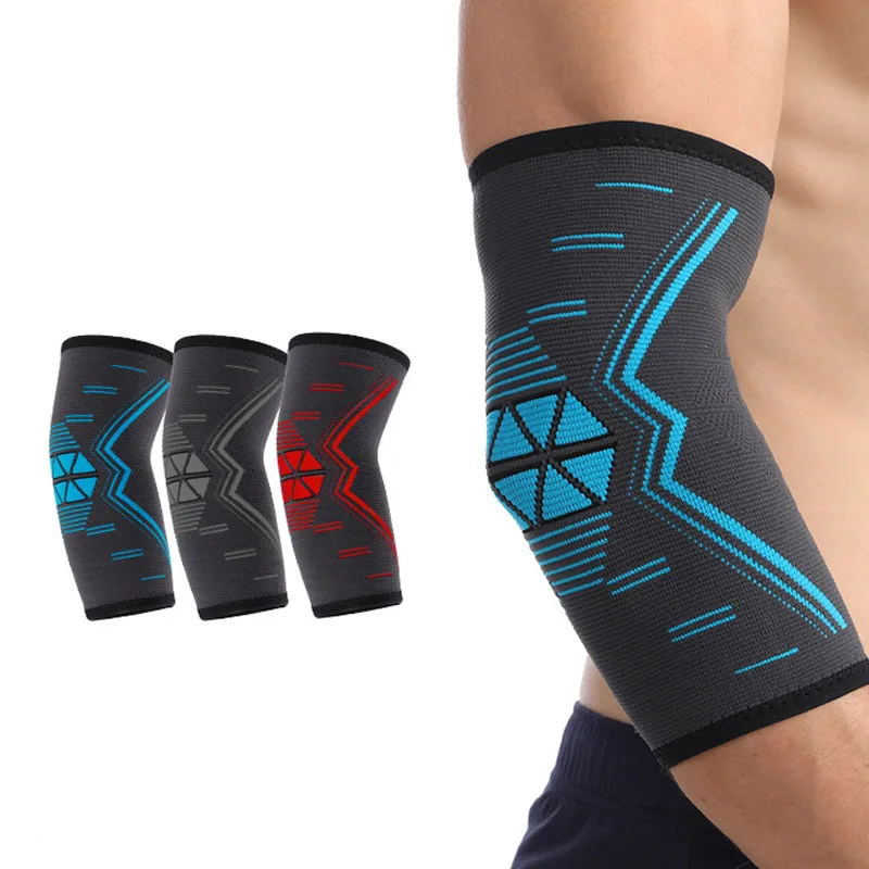 

1pc Fitness Elbow Strap Arm Cushion Soft Adjustable Elbow Support For Gym Compression Straps Tighten For Breathability