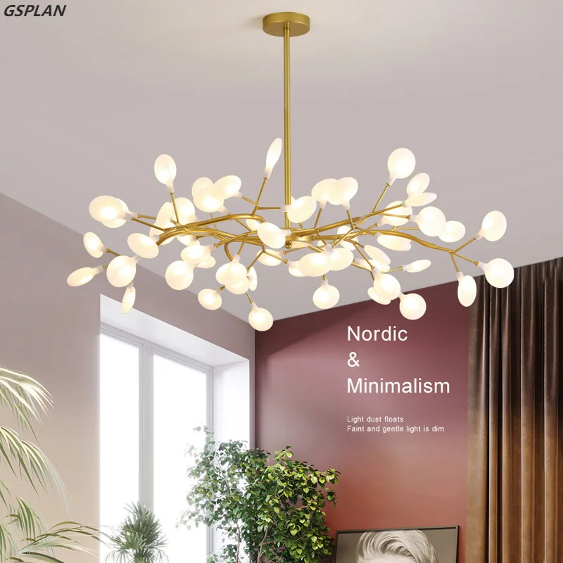 Modern LED Chandeliers For Living Rooms, Bedrooms, Kitchens, Nordic Luxury Fireflies, Home Interior Lighting, Luxury Decorative