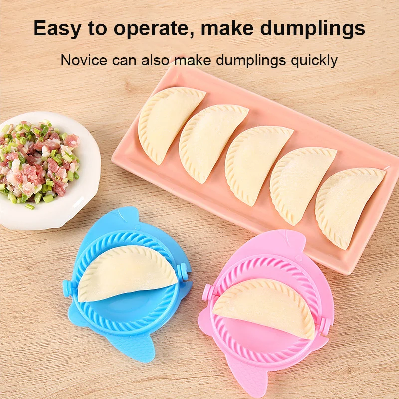 

Plastic Dumplings Maker Mold Hand Dough Press Dumpling Clip Lazy DIY Ravioli Pie Maker Jiaozi Making Gadget Kitchen Pastry Tools