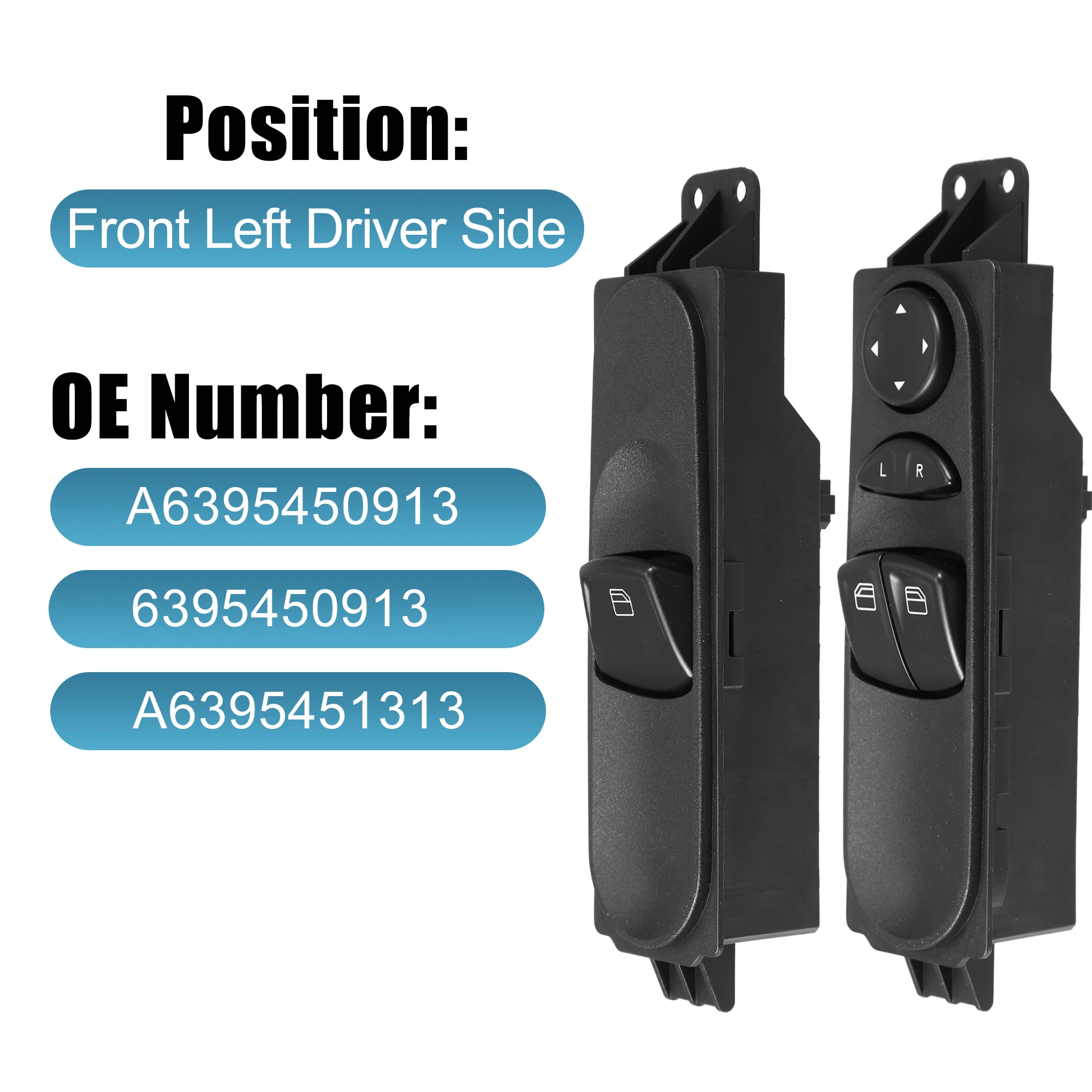 

X Autohaux A6395450913 6395450913 A6395451313 переключатель управления стеклоподъемником 6395450913 для Mercedes Vito W639 2003-2014