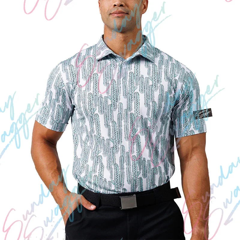 Sunday Swagger 3D printed golf polo shirt summer shirt sleeveless T-shirt fitness unisex clothes  fast dry breathable casual