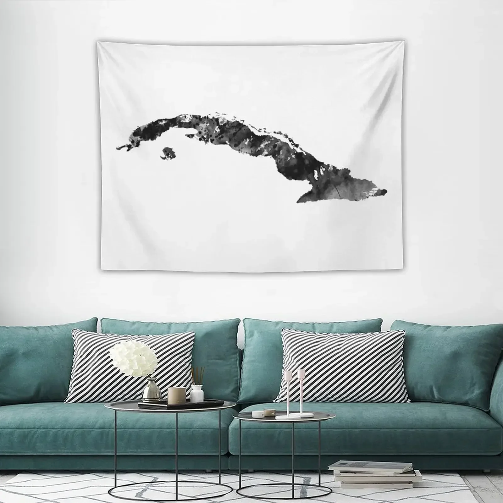 Гобелен с картой Кубы декор для ванной комнаты настенное украшение Настенный