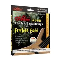 alice a628 fretless 4 electric bass strings full set 4 strings hexagonal core nickel alloy wound gold ball end