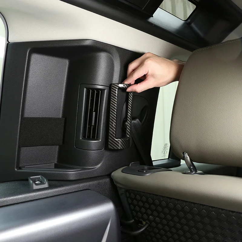 

Автомобильные аксессуары для Land Rover Defender 110 2020 углеродное волокно C-pillar кондиционирование воздуха выпускная рама наклейка отделка автомобил...