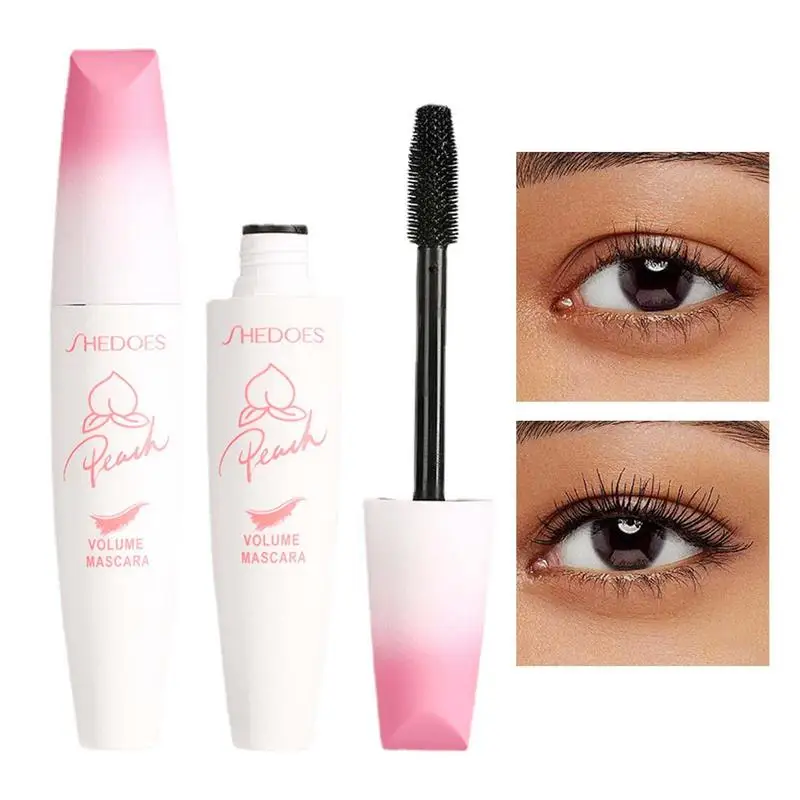 

Eyelash Mascara Waterproof Full Professional Makeup Long Curling Thick Eyelash Extend Cosmetics Peach Mascara No Clump