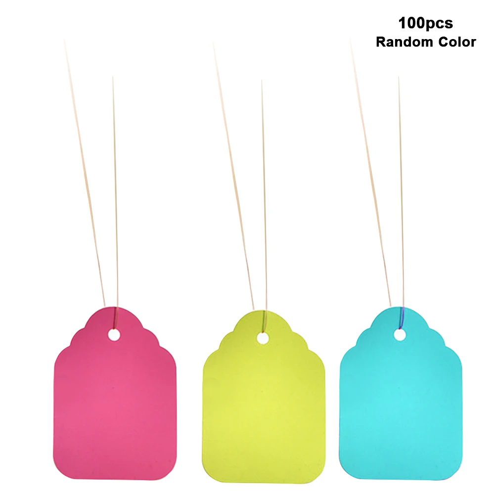 

100pcs Reusable Hanging Tags Decoration Tool Waterproof Marking Garden Farm Signs Plant Labels Potted Flowers Easy Clean