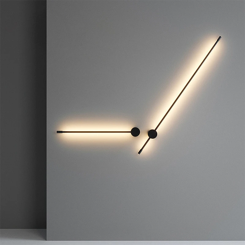 

Modern Minimalist LED Wall Lamp Long Wall Light 360°Ratation For Home Bedroom Living Room Stairs Decoration Wall Lamp