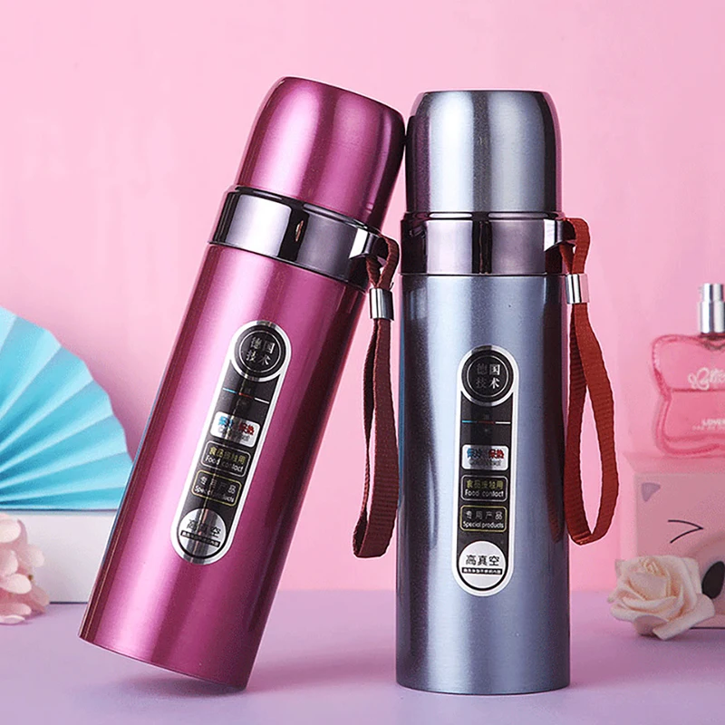 Thermal Bottle 500ml Hot Water Bottle Double Stainless Steel Tumbler Insulated Water Bottle Thermos Isotherme Thermocup