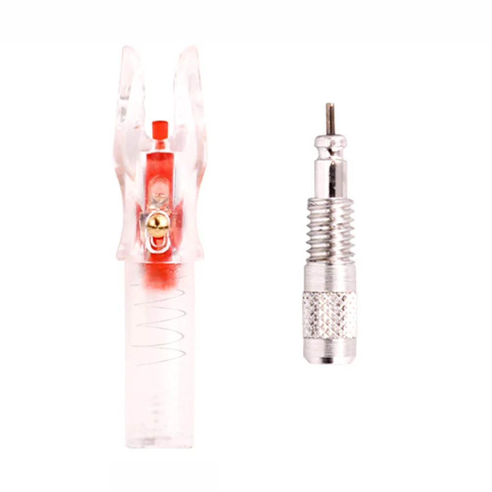 

Practical High Quality New Durable LED Light Nock Luminous Arrow Tail Auto Arrow Lighted .6g/26gr 45.5*8.3*8mm