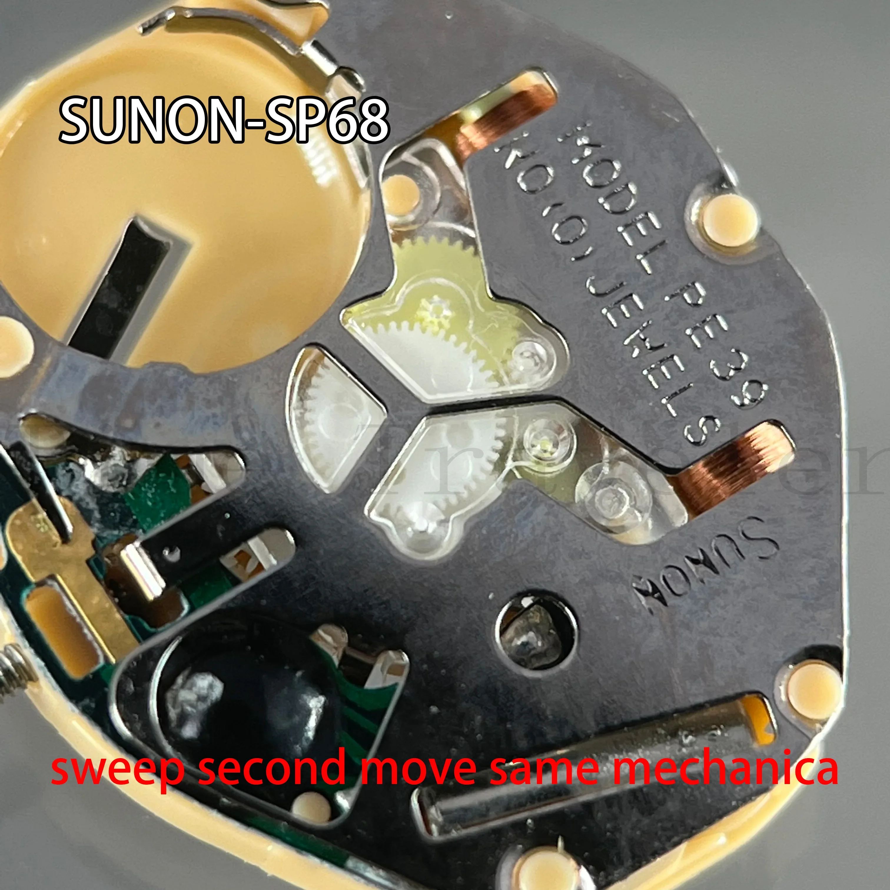 Китайский кварцевый механизм SP68 sunon механический с тремя стрелками