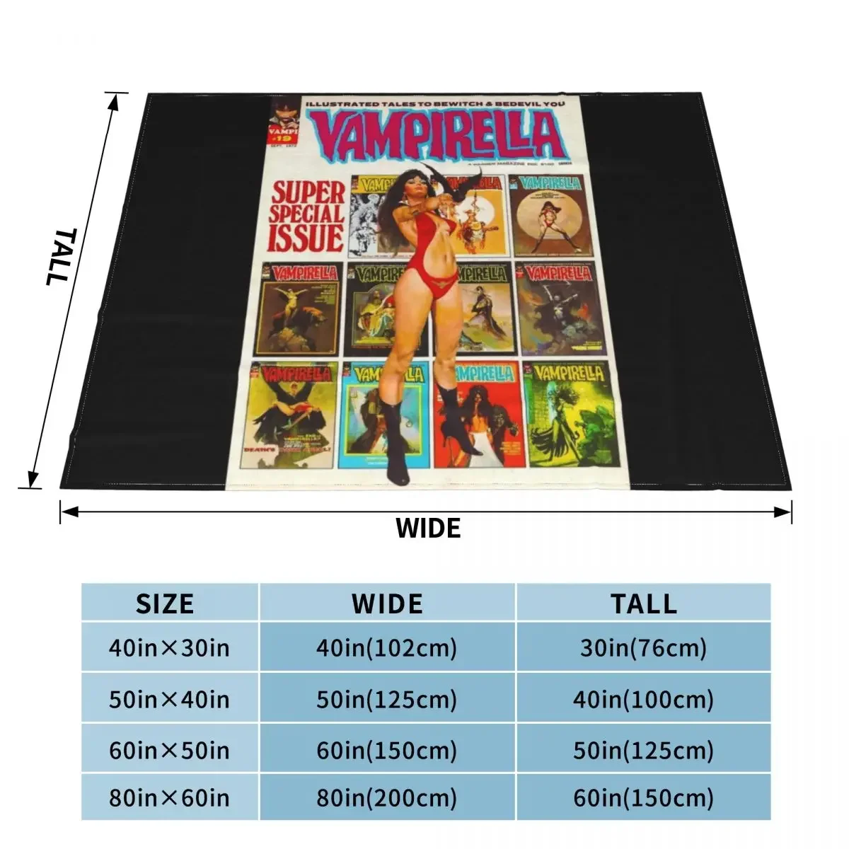 Да еще одна прекрасная винтажная Обложка журнала VAMPIRELLA! #19 плед одеяло для