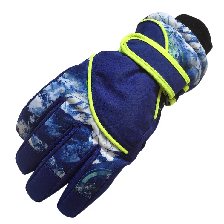 

Детские уличные спортивные перчатки, теплые перчатки на липучке с защитой от холода для мальчиков 5-8 лет, детские лыжные перчатки с пятью па...