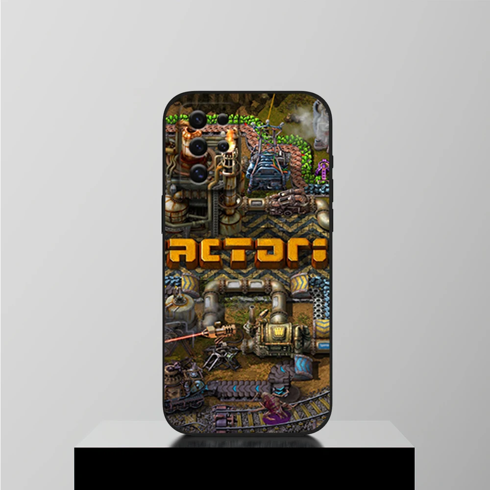 Game F-Factorio Phone Case For Samsung S22 S23 A73 A72 A71 A54 A53 E ULTRA Black Soft Shell