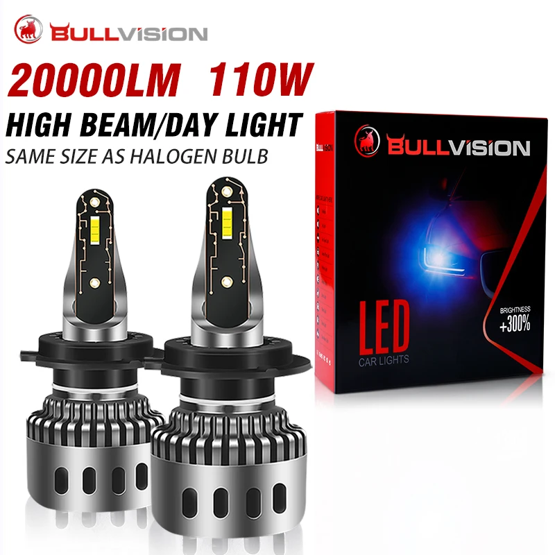 

H7 Led Canbus H1 H4 H8 H11 H9 HB3 9005 HB4 9006 9012 hir2 Led Headlights Light Bulbs 110W 20000LM Auto Lamp Fog lights 6000K