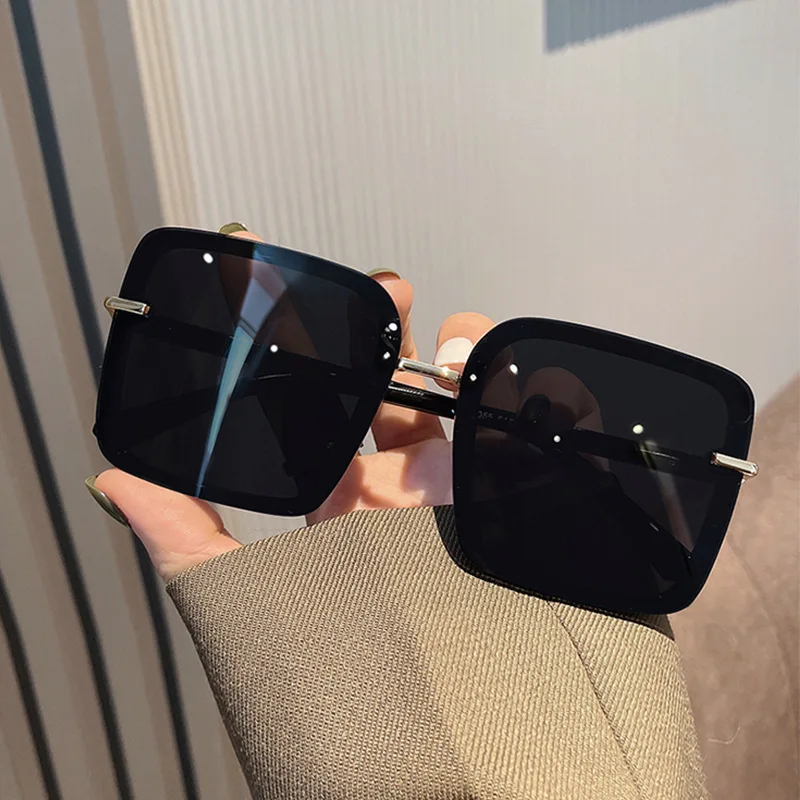 

Новые модные уличные солнцезащитные очки, простые женские квадратные солнцезащитные очки в стиле ретро