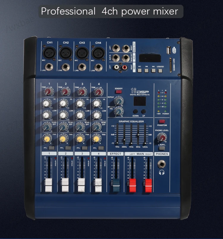 Цифровая интерфейсная звуковая карта Mr18 и микшер на фабричной производственной