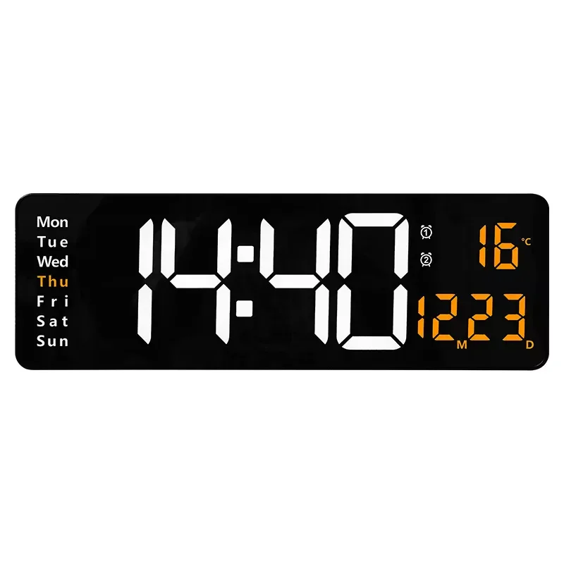 

Large Screen Function Lcdclk Nordic Digital Clock Simple Living Room Wall Clock LED Wall Clock