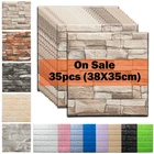 3035 шт Decoractive 3D стены Стикеры s самоклеющиеся пенопластовые панели домашнего декора Гостиная украшение дома Ванная комната Наклейка кирпич Стикеры