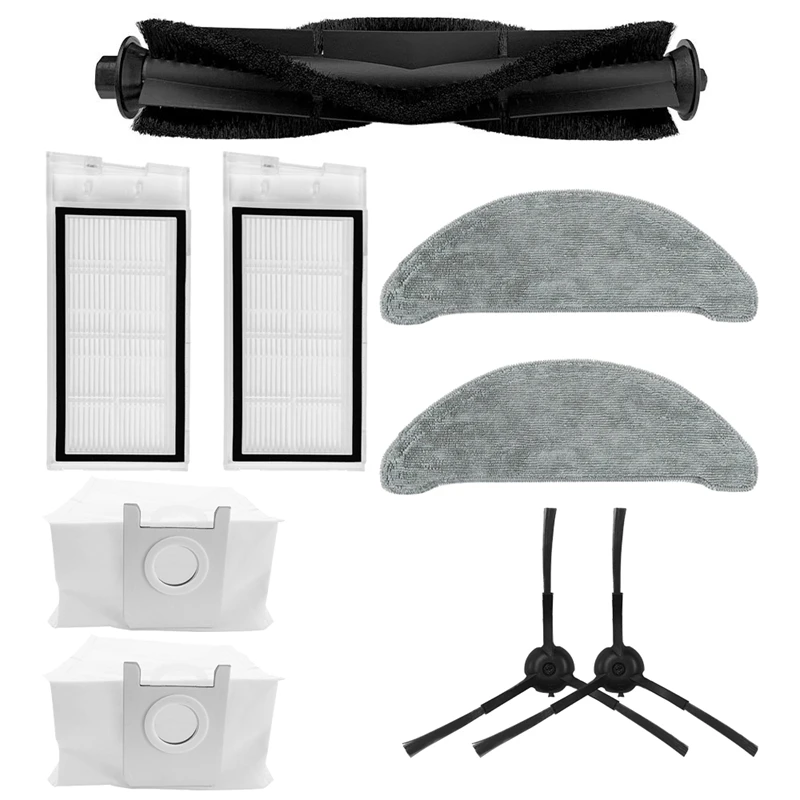 

9Pcs Replacement for Roidmi Eve Plus Main Side Brush Hepa Filter Mop Dust Bag Vacuum Cleaner Spare Parts Accessories