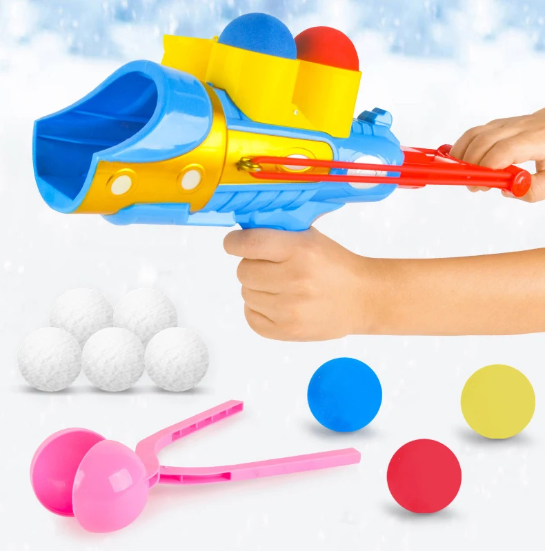 

Детские зимние уличные забавные игрушки, набор для боя с зимними снежками, зажим для снежков и пусковое устройство для снежков, спортивные и...
