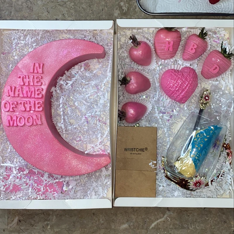 3D фотоформа для выпечки тортов силиконовая форма в виде лунного света