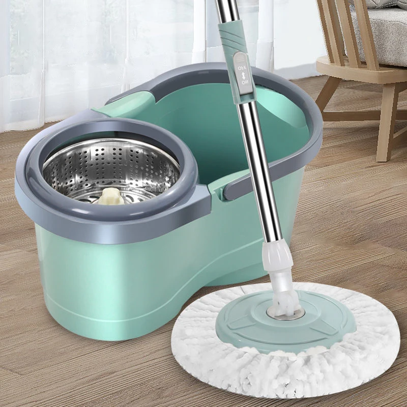 Rodanny Automatic Spin Mop Hand Free Household Wooden Floor Cleaning Microfiber Pads Floor Mop with Bucket Magic Mop