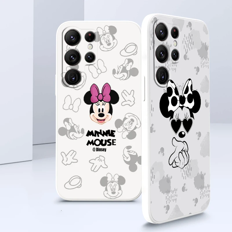 

Disney Mickey Minnie Comics Phone Case For Samsung Galaxy S22 S21 S20 FE S10 Note 20 Plus Lite Ultra 5G Armour Liquid Rope Cover
