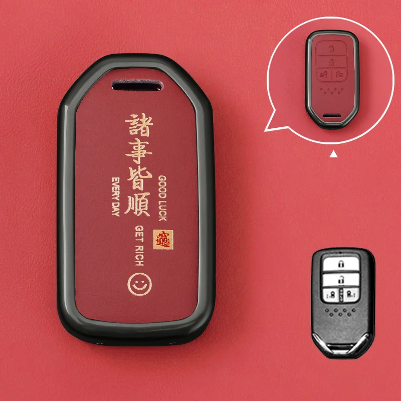 

Чехол для автомобильного ключа из цинкового сплава, полная защита для Honda Stepwgn Elysion Civic Fit Accord Pilot CRV чехол MPV EX Odyssey 2013-2018