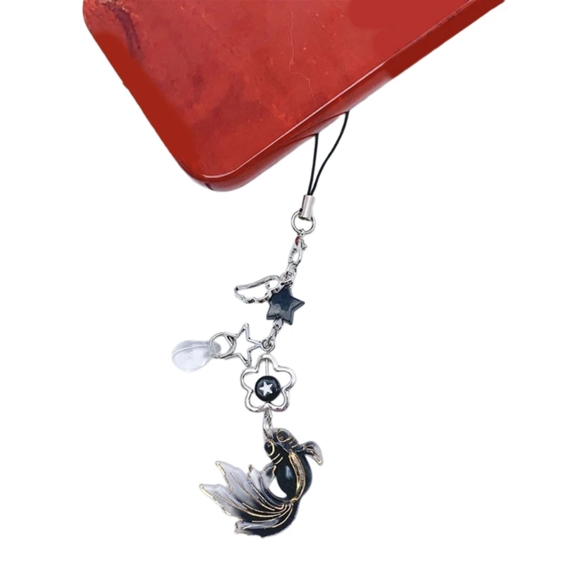 Симпатичная Kois Fish Star Caychain Lanyard String Braps Decor для телефона