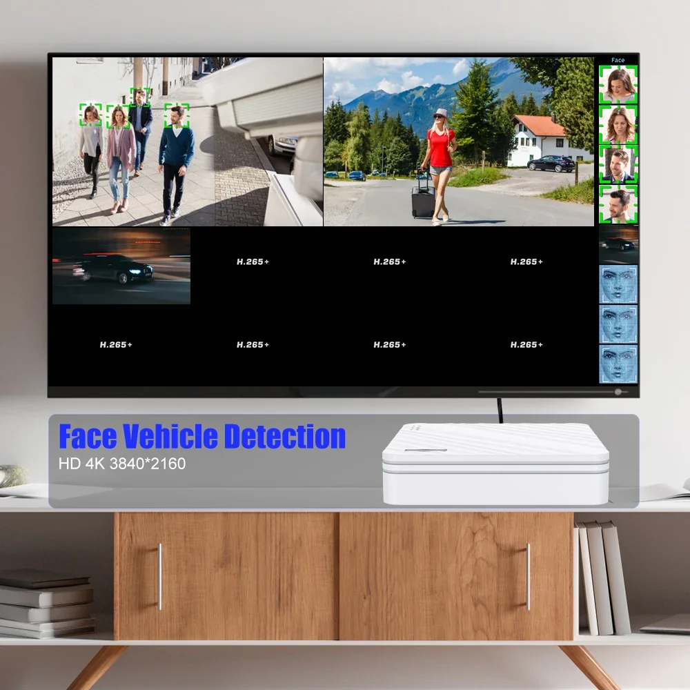 Сетевой видеорегистратор H.265 8MP с поддержкой Face Human