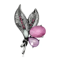 tulx vintage leaves brooches for women alloy rhinestone lapel brooch pin sweater coat clothing accessories jewelry