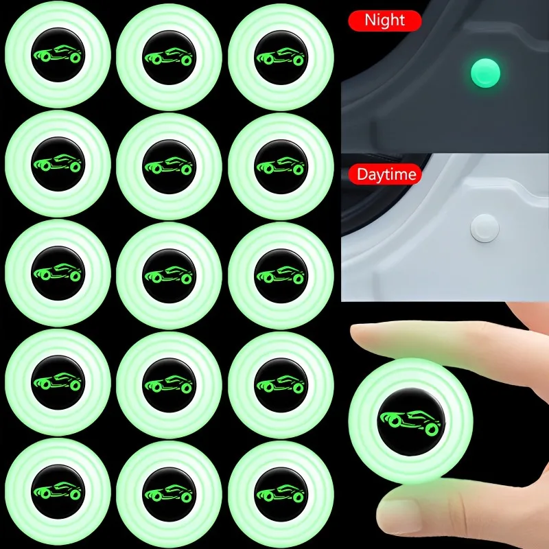 

Luminous Car Door Soundproof Silicone Pads Door Closing Anti-collision Buffer Gasket Sticker Anti-shock Night Glowing Decal