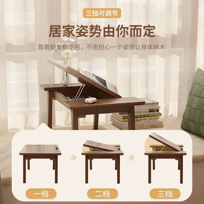 Однотонное деревянное эркерное окно японский татами чай бытовой кофе кровать