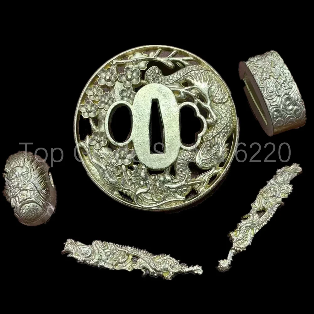 

Медные латунные фитинги Tsuba Guard Kashira Fuchi Menuki