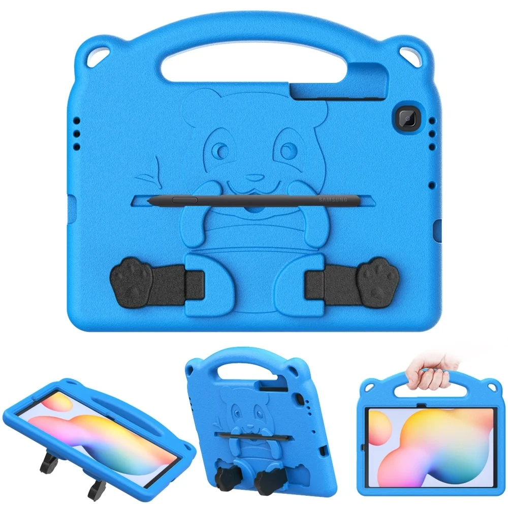 

Case for Samsung Galaxy Tab S6 Lite 10.4 2020 , Heavy Duty EVA Foam Kids-Friendly Bear Cover with Hand-grip&Stand & Pen Holder