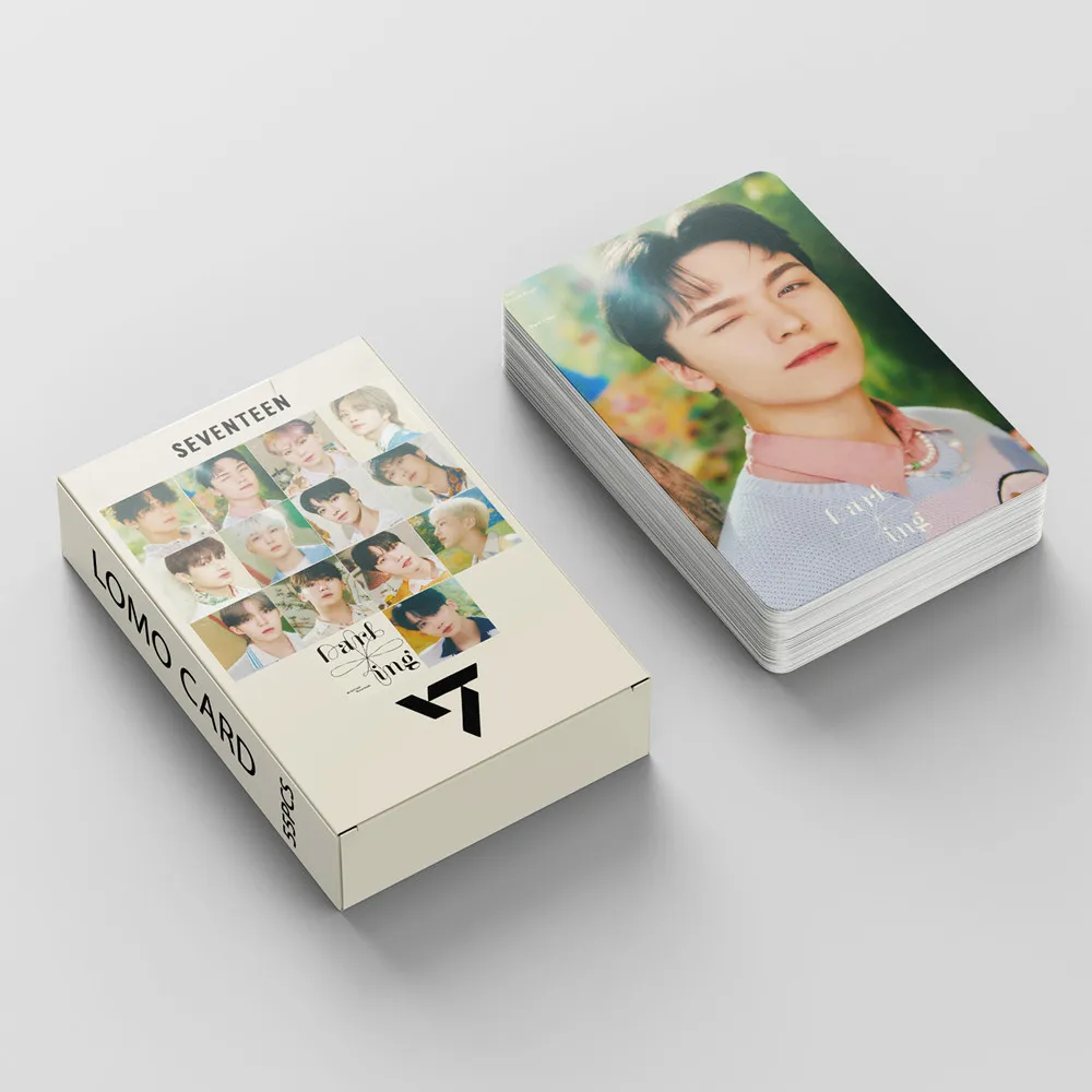 55pcs/set Kpop SEVENTEEN Darling Postcard Lomo Cards New Album Fashion Cute Group Idol Photo Prints Pictures Fans Gift - купить по