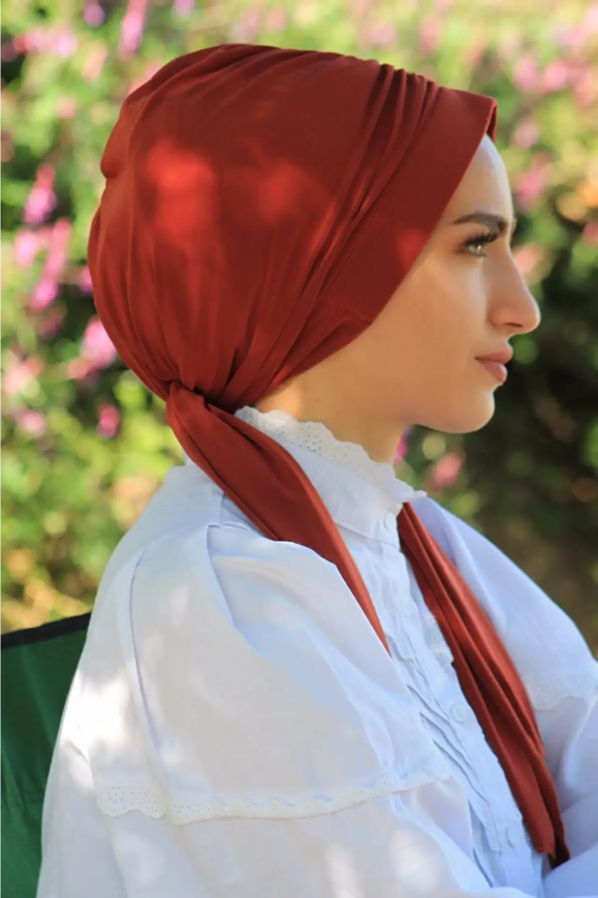 Платок женский готовый из песчаной ткани хиджаб шарф готов к ношению