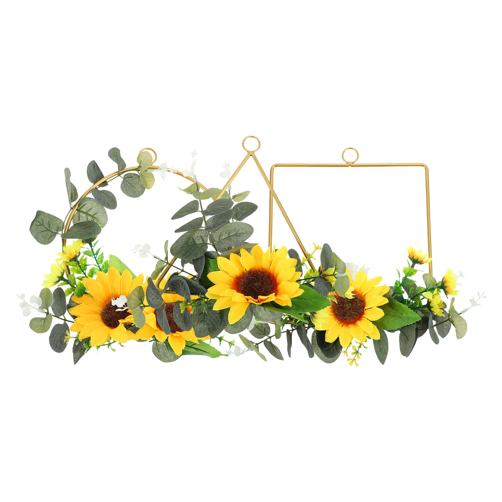 

3 Pcs Practical Durable Portable Artificial Sunflower Wreath Wreath Decor Wall Hanging Garland for Home Shop