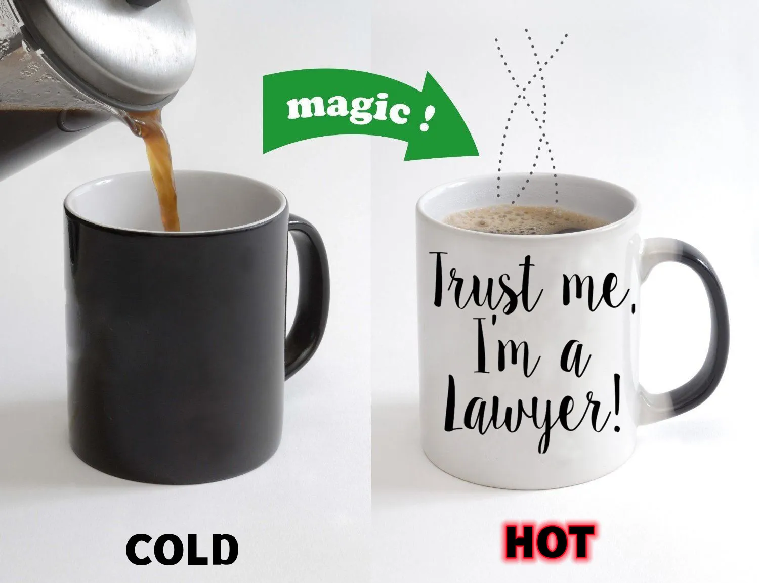 

Truset Me,i'm a Lawyer Cups Lawyer Coffee Mugs Lawyer Gifts Cups Heat Color Changing Beer Tea Cup Teaware Coffeeware Drinkware