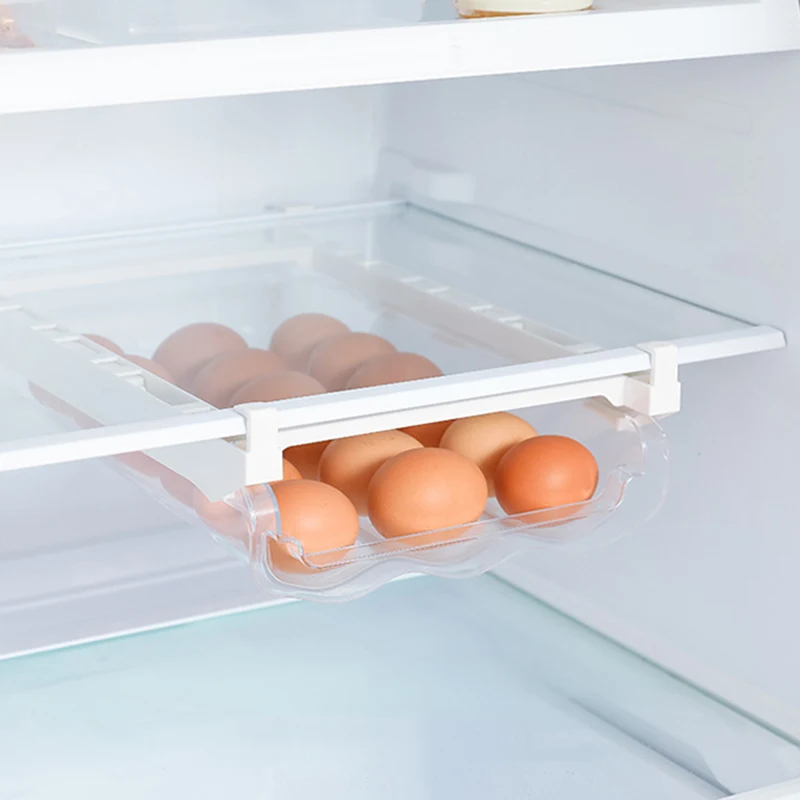 

Household Transparent Egg Box Refrigerator Kitchen Single Layer Storage Box Egg Holder Care-Drawer-type Storage Box 1pc