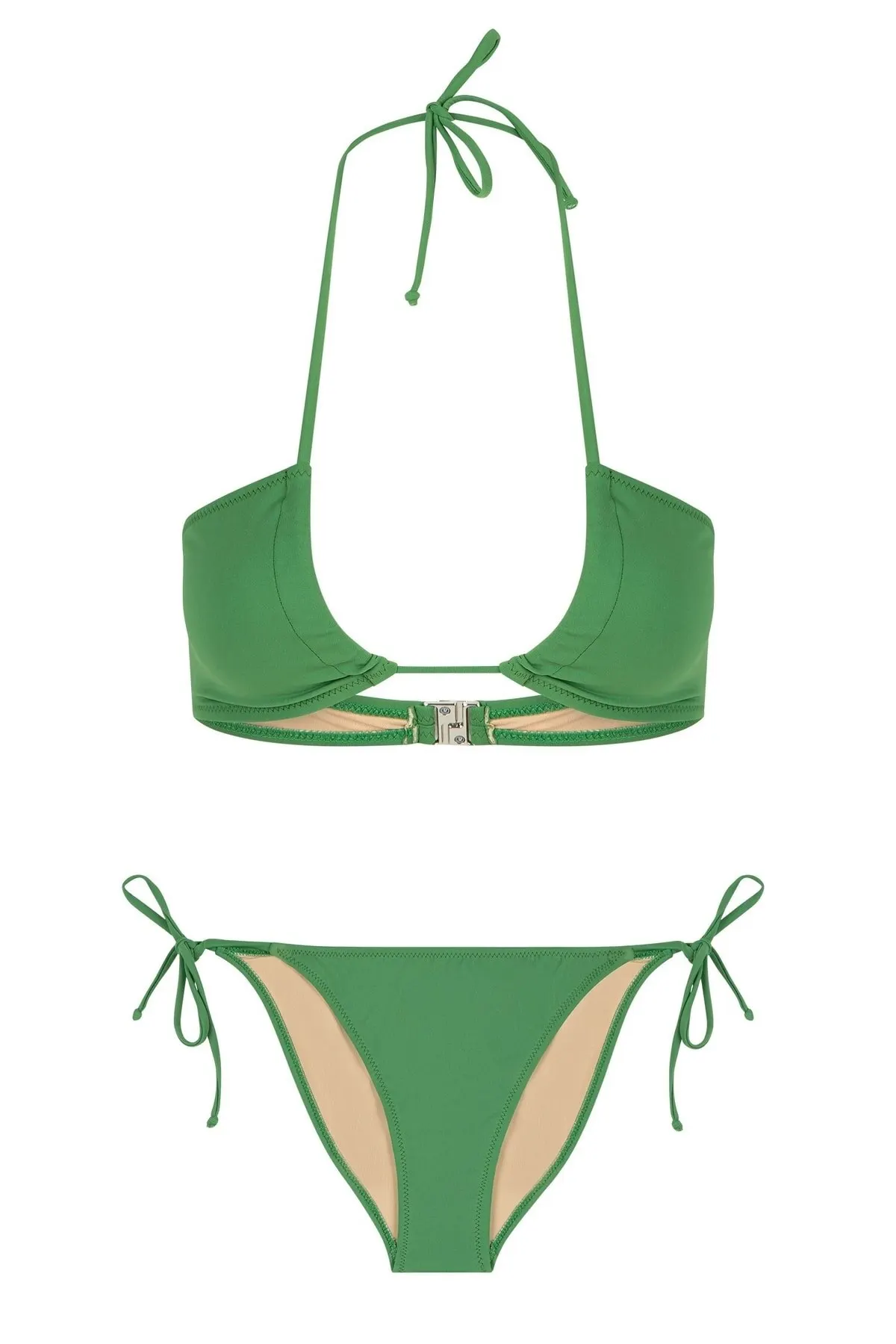 

Women's Bikini Halter Neck Light Green Bikini Set Swimwear Sexy Bikini 2022 New Push Up Bikini Set Suit Suit