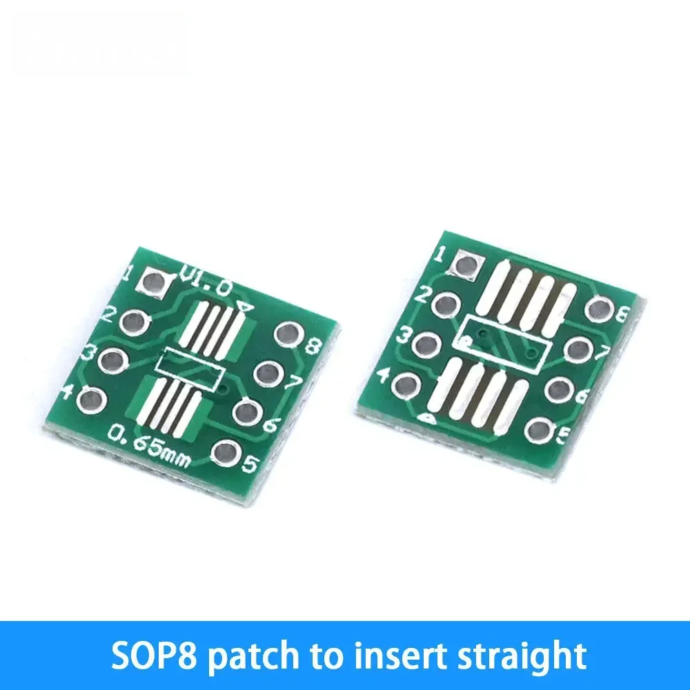 Фото Универсальный адаптер-переходник SOP8/SSOP10/SOP16-SOP28 на DIP/SMD (шаг 0,65 мм/1,27 мм) для микросхем SOIC/TSSOP SOP14, 10 шт. №3
