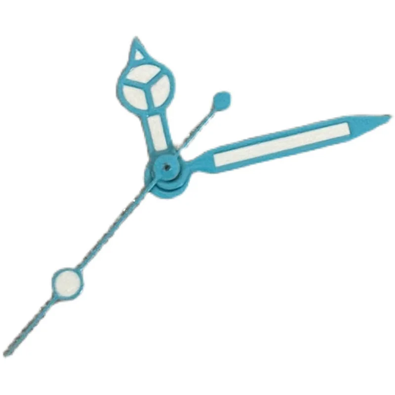 Watch Hands Accessories Blue-edged White Three-hands and Green Luminous Watch Hands Fit NH35 NH36 4R 7S Movement