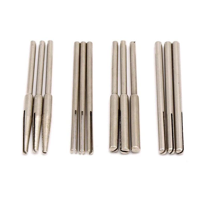 

10/12 Pieces/Set 2.35/3mm Shank Practical Multi-shape Mandrel Sandpaper Holder for Abrasive Sanding Disc Rotary Tools